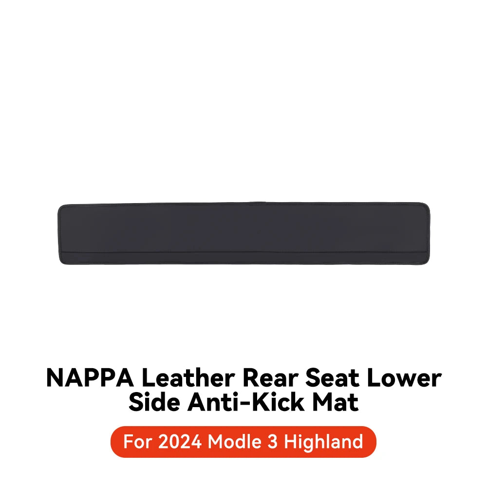 YZ For Tesla Model Y/3 Juniper 2021-2025 Rear Seat Lower Anti-kick Pad Protective Mat Electric Vehicle Protective Accessories