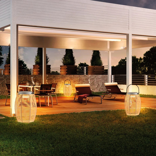 Outdoor Light Waterproof Garden Light Villa Garden Light Modern Simple Design Sense terrace atmosphere light Solar light woven