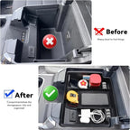 Center Console Organizer Compatible with 2022 2023 2024 Chevy Silverado & Sierra 1500/2024 2025 Silverado&GMC Sierra 2500HD/350