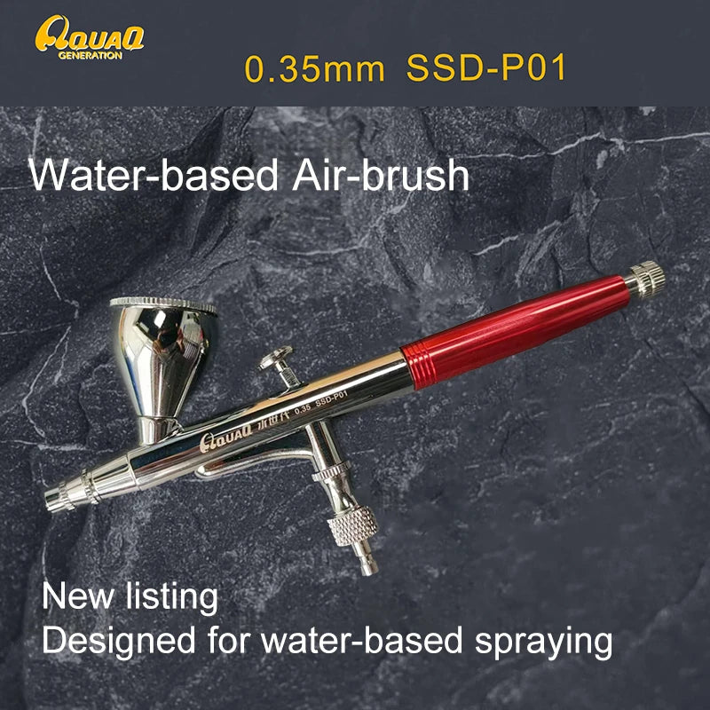 0.35mm Diameter Spray Pen Be Disassembled Separate Metal Material Water Based Paint Special Pneumatic Spray Pen for Beginners