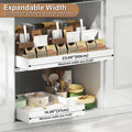 Pull Out Tray Organizer Kitchen Storage Rack Cabinet Expandable Under Sink Spice Boxes Silent Slide Drawer Style Bowl Dish Shelf
