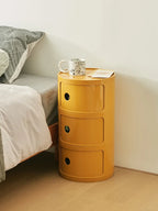 Round bedside table nordic plastic Bedside cabinet for bedroom small side end table nightstand Storage locker
