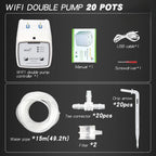 ZEXEF WIFI Intelligent Watering Device Double Pump Timed Automatic Drip Irrigation System Remote APP for Garden Terrace