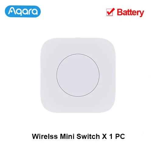 Aqara Sensor Smart Wireless Mini Switch Key Zigbee Connection Remote One Key Control Button Home Security Mijia Mihome Homekit