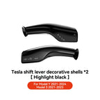 YZ For Tesla Model 3 Y Highland Juniper Full Package Trim Cover Of Carbon Fiber Matte Finish On Wiper Lever For Tesla 2021-2025