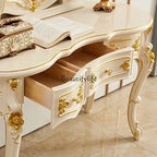 FG11European dresser, American luxury bedroom storage cabinet integrated champagne gold small dressing table
