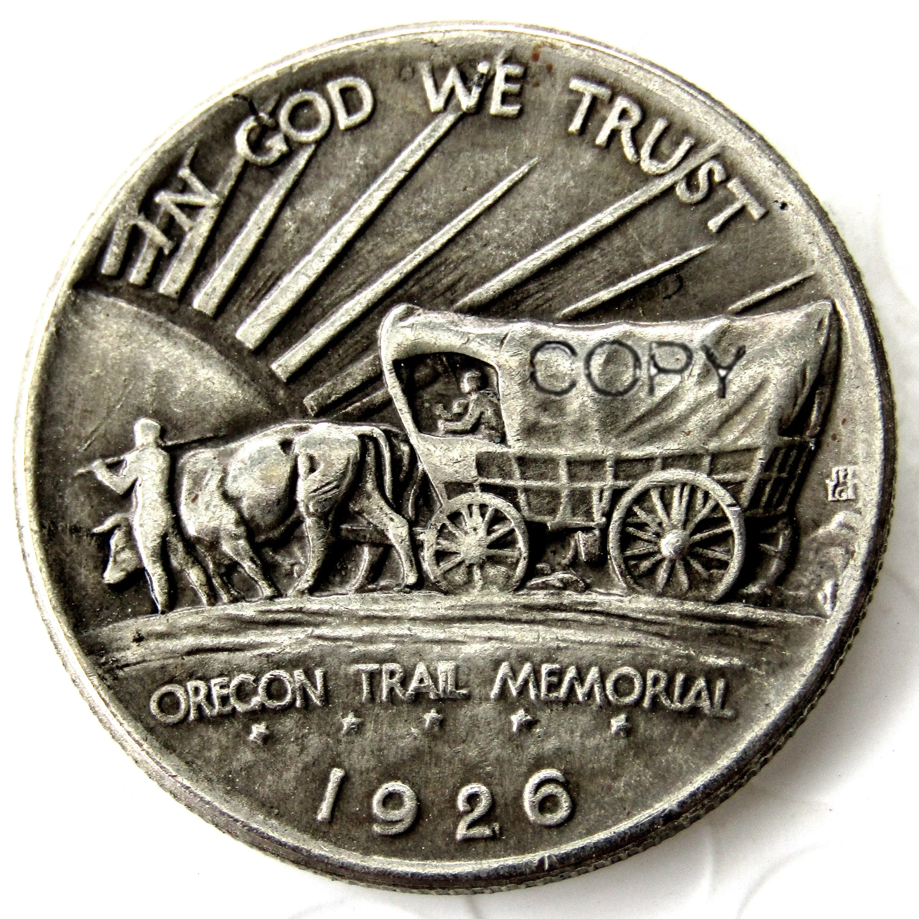 USA 1926-1939-PSD Oregon Commemorative Half Dollar Silver Plated Copy Coin