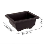 Rectangular Flowerpots Plastic Bonsai Plants Pot Square for Flower Balcony Garden Yard Landscape Bonsai Pot Trays Home Decor