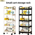 5-layer Kitchen Storage Shelf,mobile Trolley,floor Standing Multi-layer Storage Rack,For Bookshelf,snacks, fruits and Vegetables