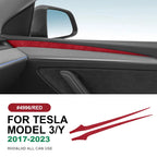 Italian Top Suede Car Dashboard Moulded Trim Sticker For Tesla Model 3 Model Y 2018 2019 2020 2021 2022 2023 Decor Accessories