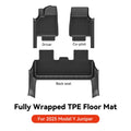 YZ TPE Car Floor Mats for Tesla Model Y Juniper 2025 Luggage Mat Set Four Seasons Waterproof Anti-slip Trunk Mat
