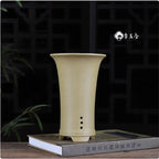 Nature Purple Sand Bonsai Pot, Small Vase,Cymbidium Orchid Plant Pot,Garden,Home Decoration