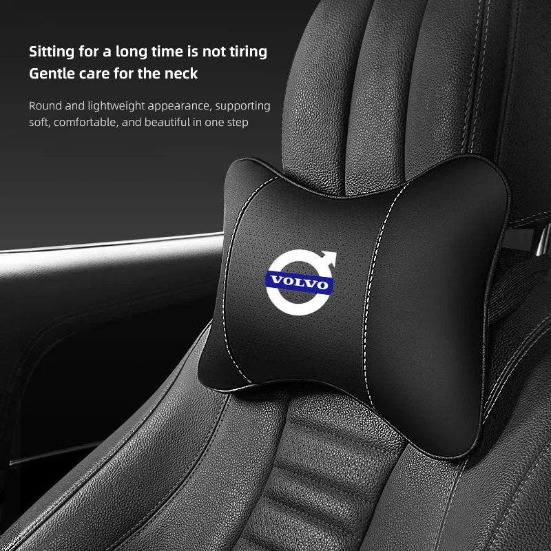 Car Headrest/Lumbar Support Car Neck Pillow Waist Cushion For Volvo Xc60 Xc90 V40 V60 S60 V50 V90 S80 C40 XC40 V70 XC70 C30 C70