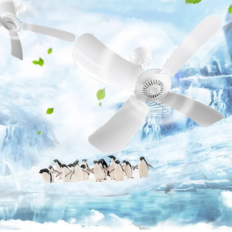 220V 8W 20W 4 Leaves 42/62/80/92cm Ceiling Fan One Gear mini Fan bedro