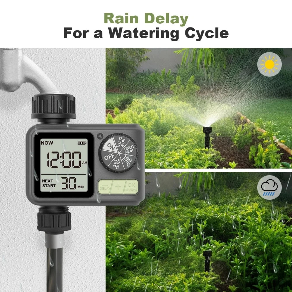 NEW 1-Outlet Water Timer Independent Control Program Digital Garden Sprinkler Garden Lawn Intelligent Automatic Drip Irrigation