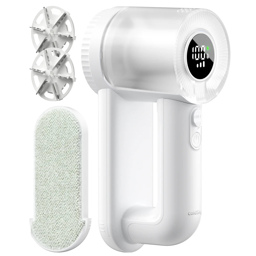 coldSky Rechargeable Fabric Shaver Electric Lint Remover with Digital Display Sweater Shaver Lint Shaver for Clothing Blanket