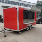 Fast Food Caravan Mobile Kitchen Truck Shipping Container Food Trailer with Complete Cooking Equipment