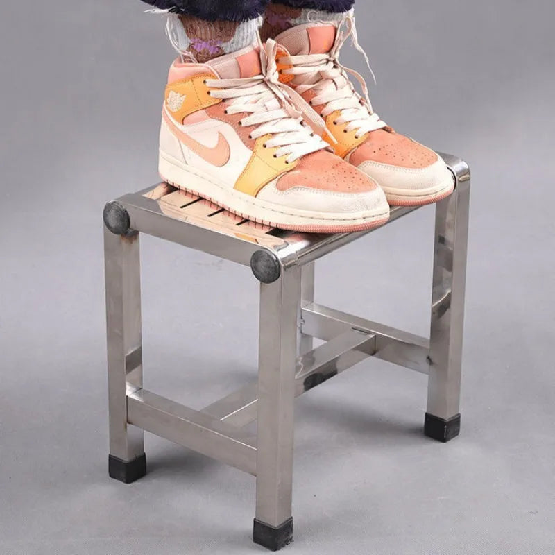 Simple Stainless Steel Stool Multi Functional Furniture Shoe Changing Stools Bath Footstool Portable Fishing Bench 걸상