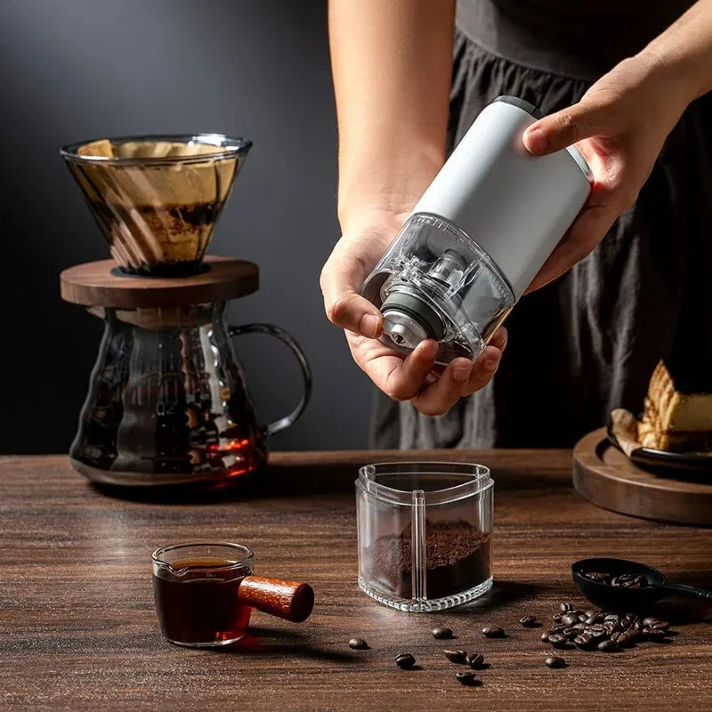 New Portable Electric Coffee Grinder Household Removable Coffee Bean Grinder TYPEC Charge Grinder Office Kitchen