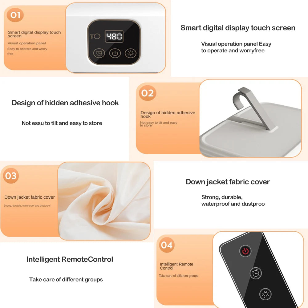 Remote Control Multifunctional Dryer Electric Clothes Home Cabinet Flo