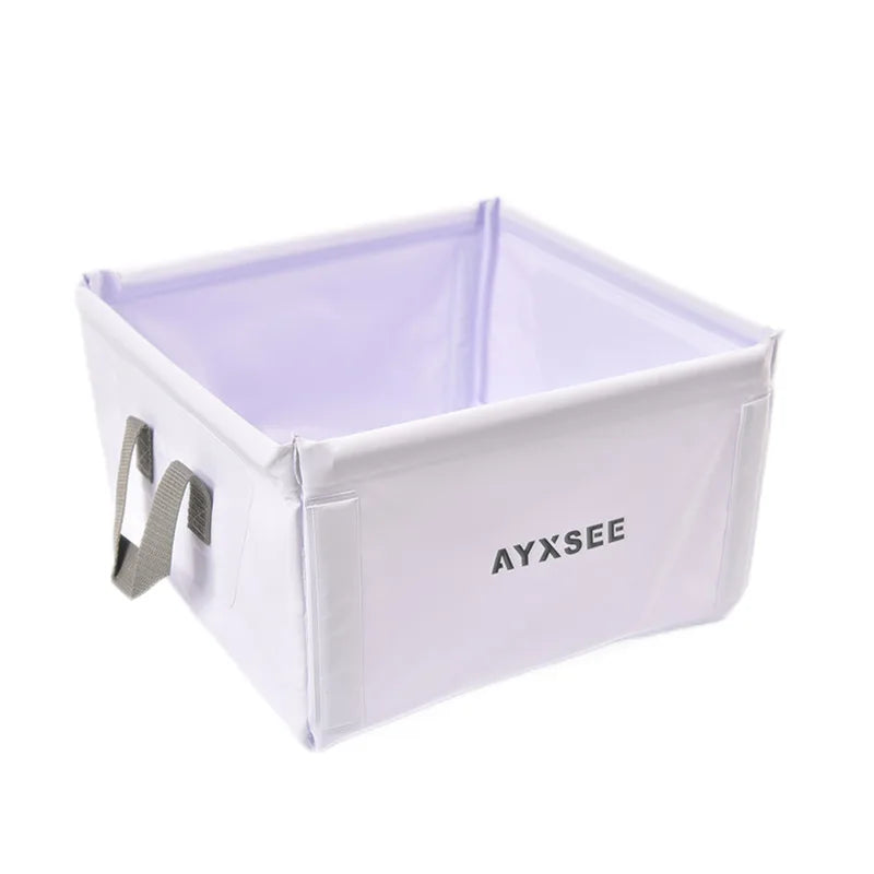 15L Portable Outdoor Travel Square Folding Basin Foldable Washing Dish Basin Feet Soaking Basin Car Bucket Easy To Fold bucket