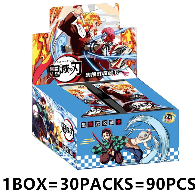 Douqu Original Demon Slayer English Version Trading Card Full Series Anime Collection Card Board Game Children's Toys Gift