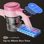 Homeika Cordless Vacuum Cleaner,23KPa 48mins Powerful Suction Vacuum LED Display,Lightweight Stick for HardFloor/Carpet/Pet Hair