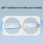 Dual head USB fan with 360 ° rotatable blades, wall mounted and free standing design, rechargeable, suitable for offices, bedroo