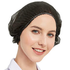 100 PCS Disposable Mop Mob Bouffant Caps 21 inch Non-Woven Clip Hair Head Cover Net for Beauty Food Salon Cooking Hairnets Caps