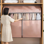 Non-woven Fabric Garment Rack Cover Dustproof Clothes Garment Rack Cover Bags Durable Zipper/Clothing Protector Wardrobe Closet