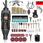 180W Power Electric Mini Drill Engraver Rotary Tool Polishing Grinder Variable Speed Dremel Engraving Pen with Accessories