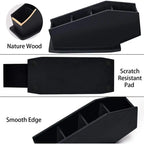Day Night Cosmetic Brush Organizer Gothic Wooden Coffin Makeup Holder Cosmetic Storage Spooky Compartment Pen Holder