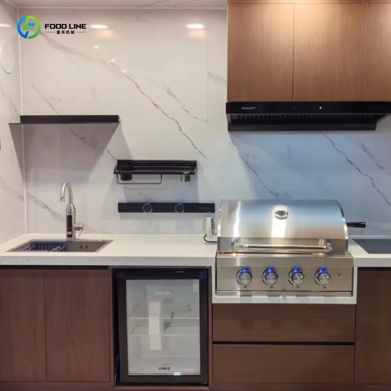 Customized Modern Stainless Steel Outdoor BBQ Kitchen for House