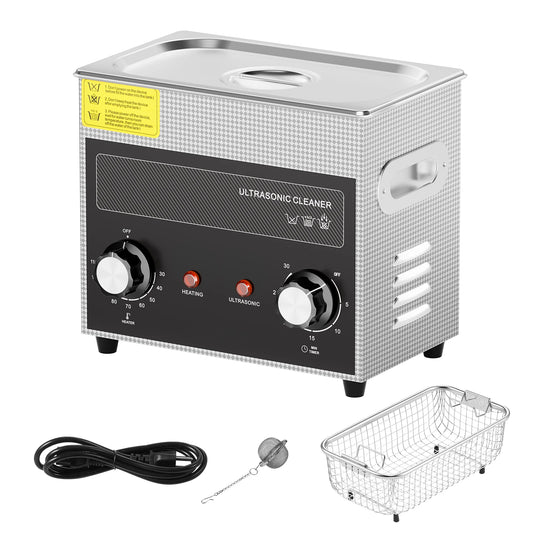 SucceBuy 2/3/6/10/15/30L Ultrasonic Cleaner with Heater Timer for Lab Tools Metal Parts Carburetor Brass Auto Parts Engine Parts