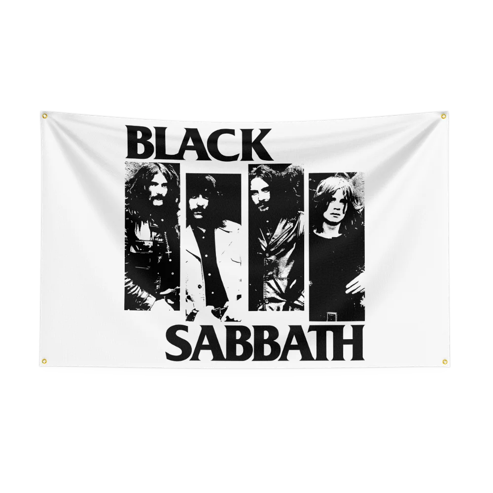 3x5 Ft Heavy Rock Band-B-Black Sabbaths Flag Polyester Digital Printing Banner for Bedroom Wall Art Out Door Tapestry