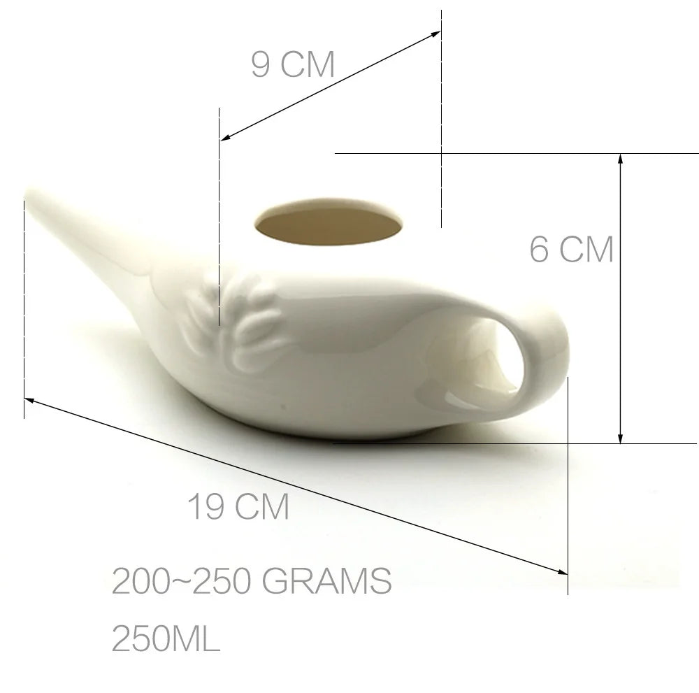 Nose Cleaner Himalayan Salt Premium Ceramic Neti Pot 8oz (250ml) Nasal