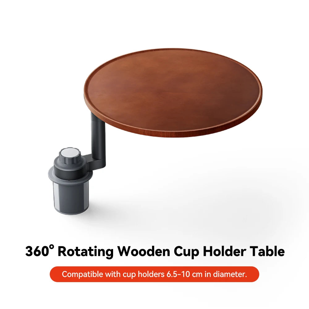 YZ For Tesla Model 3 Y juniper Kia Hyundai Car Water Cup Extended Table Board  Solid Wood Food Drink Tray Portable Office Table