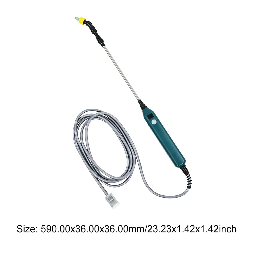 2400mAh Battery Powered Sprayer Wand with Battery Indicator Electric Sprayer Telescopic Wand Irrigation Tool for Lawn and Garden