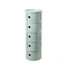 Creative Bedroom Bedside Table Modern Minimalist Round Storage Small Cabinet Large Capacity Plastic Side Cabinet