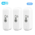 Tuya Smart WiFi Hygrometer Thermometer Real-Time Alerts Voice Alarm No Hub Required for Hotels Android Operating System Battery