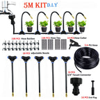5-20M Universal Atomization Sprinkler Automatic Watering Kits 5M/10M with 20cm Rotating Copper Nozzle Balcony Rainforest Spray