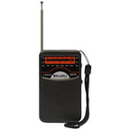 Portable Mini Radio Full Band FM/AM/SW Battery Operated Radio Player with Telescopic Antenna Emergency Radio Built-in Speaker