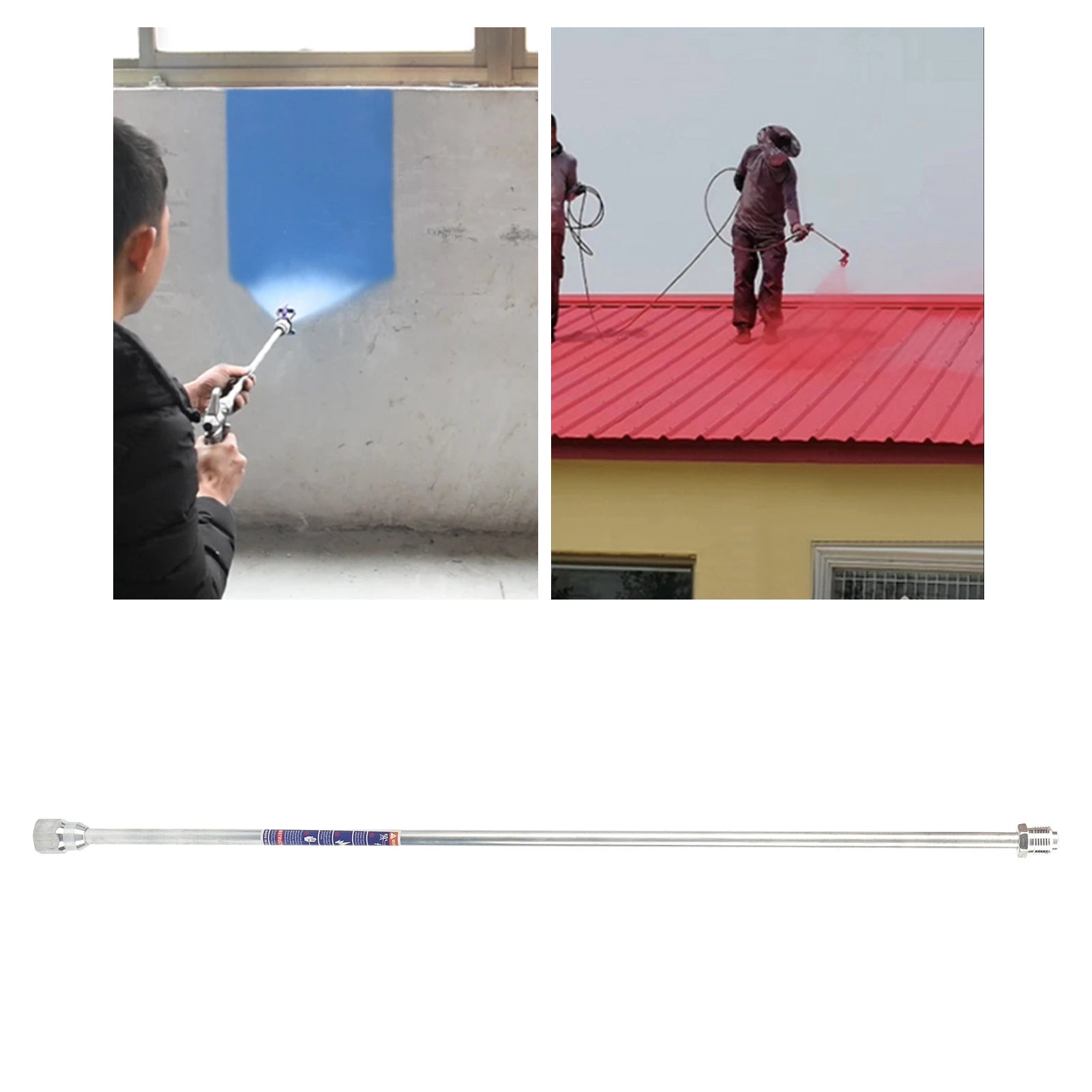 Sprayer Extension Rod Universal Paint Spray Gun Tip Pole Tool Manual Hardware Supplies