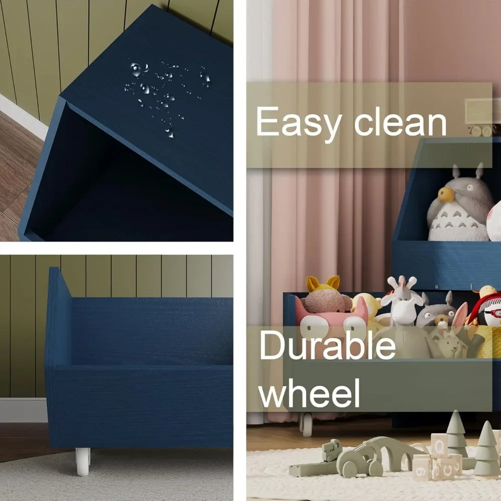 Toy Storage and Organizer for Kid, Boys and Girls Muti-Functional Bookcase and Storage Bin with Moveable Drawers, Children Toddl
