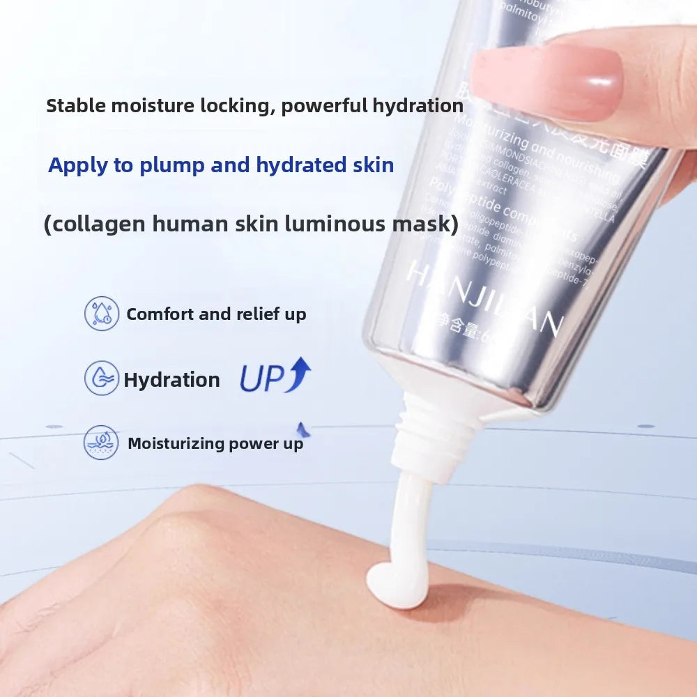 TK Best-Selling Collagen Human Skin Glowing Mask: Cleans Pores Deeply, Reduces Fine Lines, Hydrating Peel-Off Mask