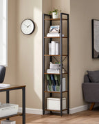 VASAGLE 6-Tier Bookshelf, Bookcase, Shelving Unit, for Office, Study, Living Room, Bedroom, 30 x 40 x 187.5 cm