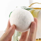 6pcs Dryer Balls Fabric Softening Handmade Reusable Organic Wool Laundry Balls Reduce Drying Time Wrinkles Free with No Bad Odor