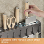 Tool-free Kitchen Shelf, Kitchen Accessories, Multifunctional Wall-mounted Chopstick Holder, Storage for Knives and Tools