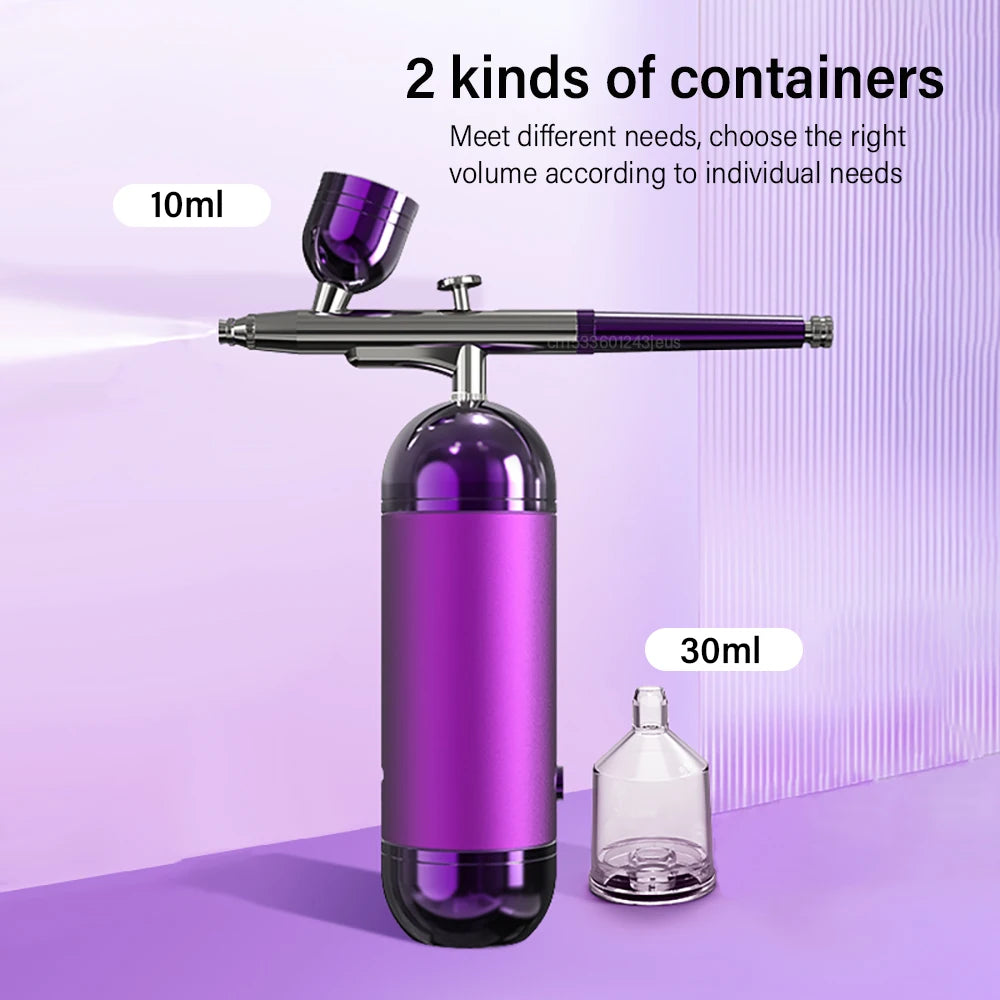 Rechargeable Airbrush with Compressor Portable Nail Art Air Brush Includes Spray Gun Tools for Nail Art Makeup Painting