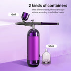 Rechargeable Airbrush with Compressor Portable Nail Art Air Brush Includes Spray Gun Tools for Nail Art Makeup Painting